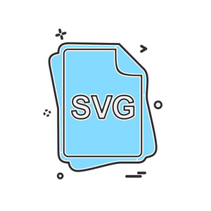 Svg 文件类型图标设计向量