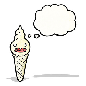 冰淇淋圆锥人物卡通