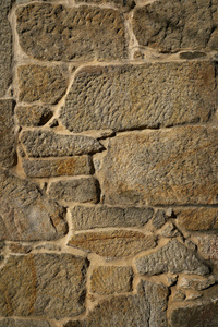 西班牙加利西亚花岗岩石灌木锤砌墙