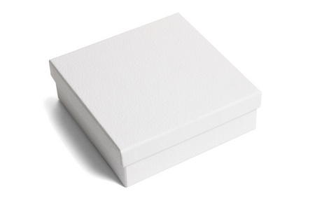 白色纸礼品盒