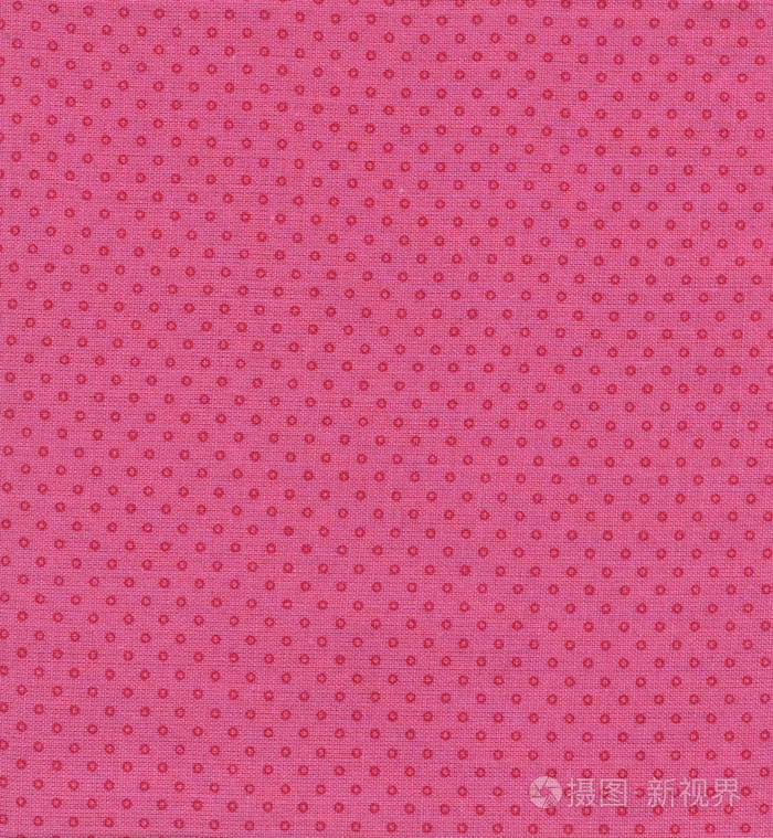 高分辨率明亮粉色织物的图案中暗粉色圆点