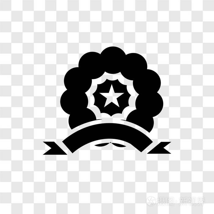 在透明背景上隔离的功能区矢量图标功能区透明度徽标概念