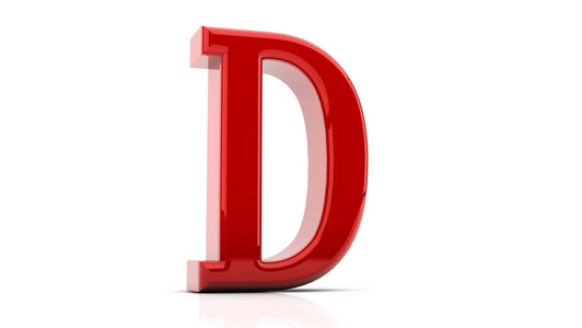 3d 渲染的字母 d