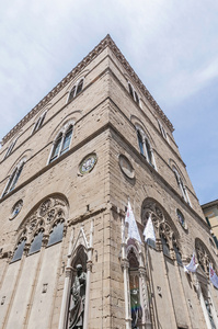 orsanmichele 是一个教会在通过 calzaiuoli 在佛罗伦萨，意大利