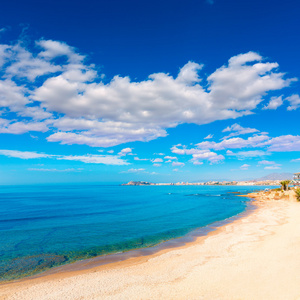 在地中海的穆尔西亚西班牙的 mazarron 海滩
