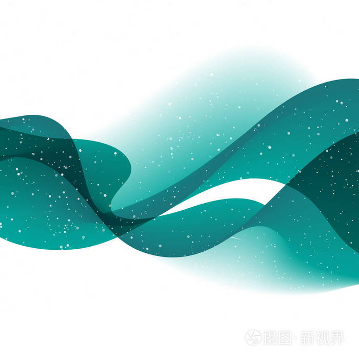 蓝色波浪线