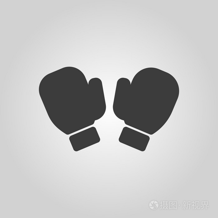 拳击手套图标.游戏的象征.单位