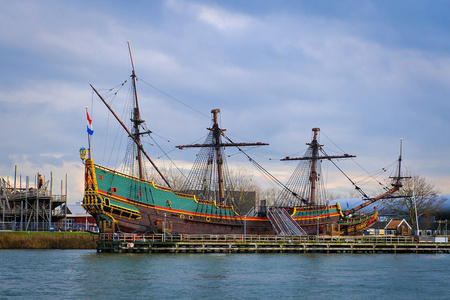 历史上的巴达维亚船厂的巴达维亚号照片