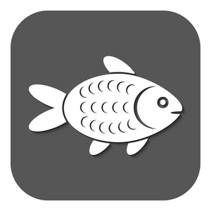 小鱼的图标.鱼的符号.单位照片