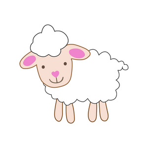 羊农业卡通图片