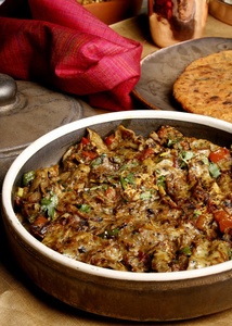 papad ka 莎从拉贾斯坦邦的素食菜