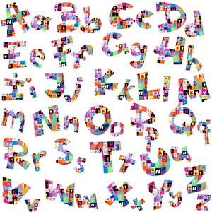 英文字母的字母图案图片