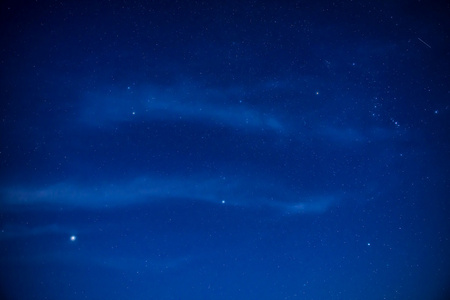 夜晚蓝天漆黑的夜晚星星的蓝天照片