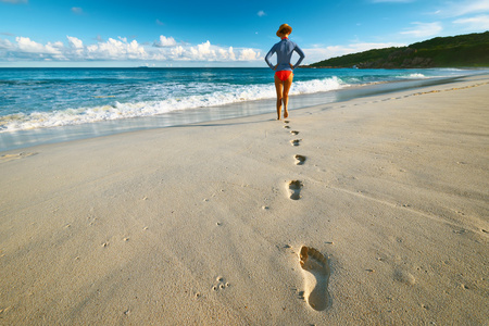 专注于脚印照片