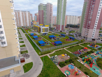 莫斯科市, Nekrasovka 区, 幼儿园, 顶部视图, 10102018