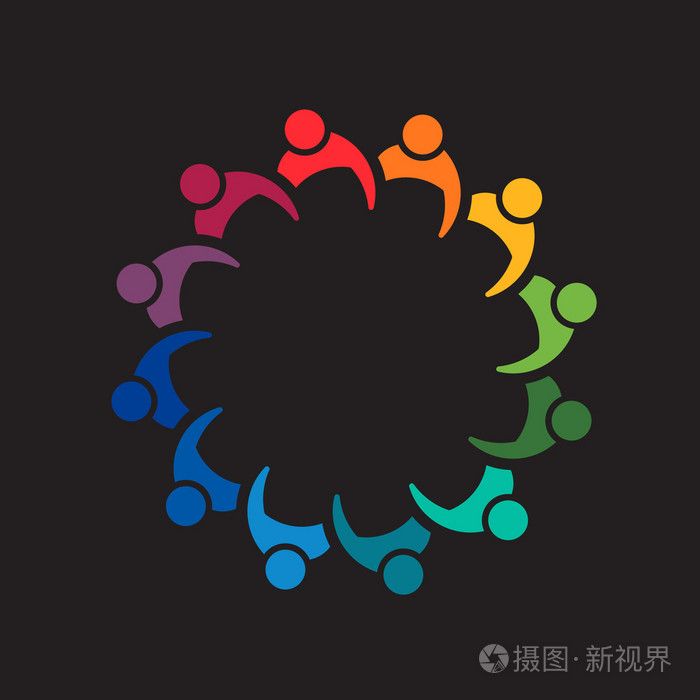 团队合作人会议 12.图像图标标志设计