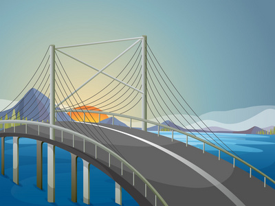 水泥的桥梁图片-水泥的桥梁素材-水泥的桥梁插画-摄图新视界