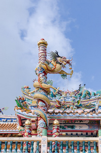老 Pataya 泰国华人庙宇公共艺术