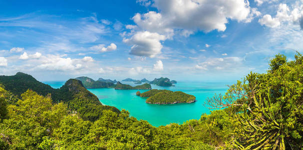 夏季, 泰国木高昂通国家公园全景