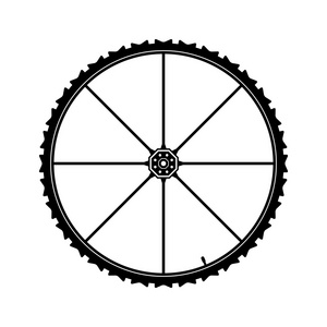 自行车轮矢量图