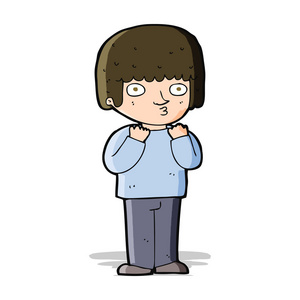 动漫吃惊的人cartoon doodle mannen ropa照片