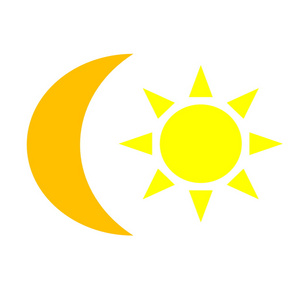 太阳和月亮照片