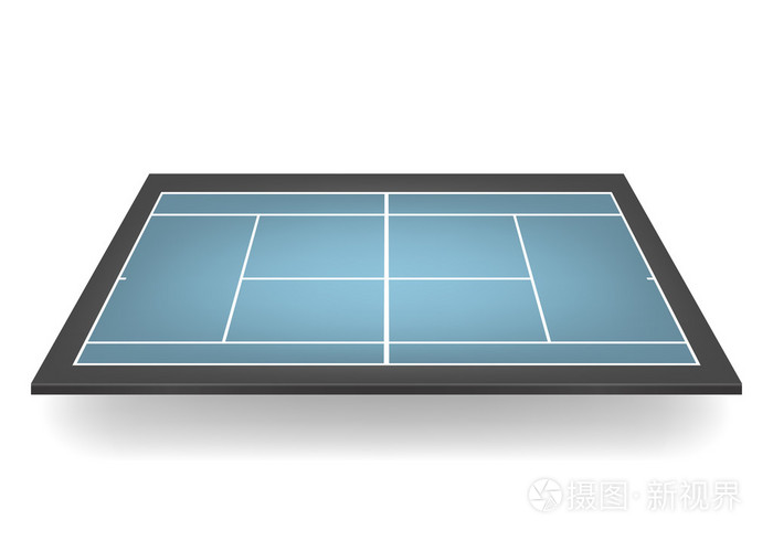 矢量三维组合网球场插画-正版商用图片0bcser-摄图新视界