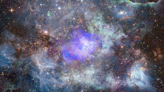 满天星斗深外层空间星云和星系。这幅图像由美国国家航空航天局提供的元素