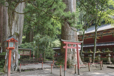 荒山神社 日航 日本。自 1999 年以来是教科文组织世界文化遗产日光的神殿与庙宇