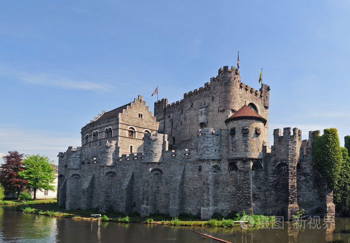 在根特的中世纪伯爵城堡