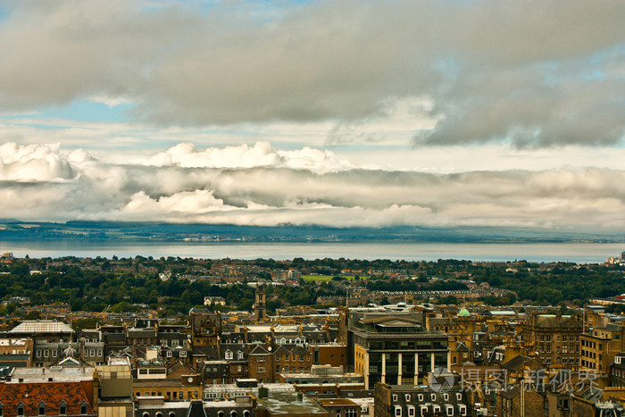 爱丁堡，苏格兰的全景