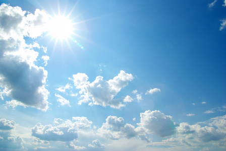 晴朗的天空照片