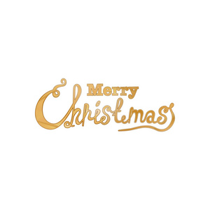 圣诞快乐矢量文字书法字体设计图片
