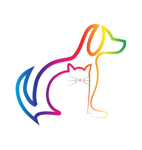 猫狗结合logo图片