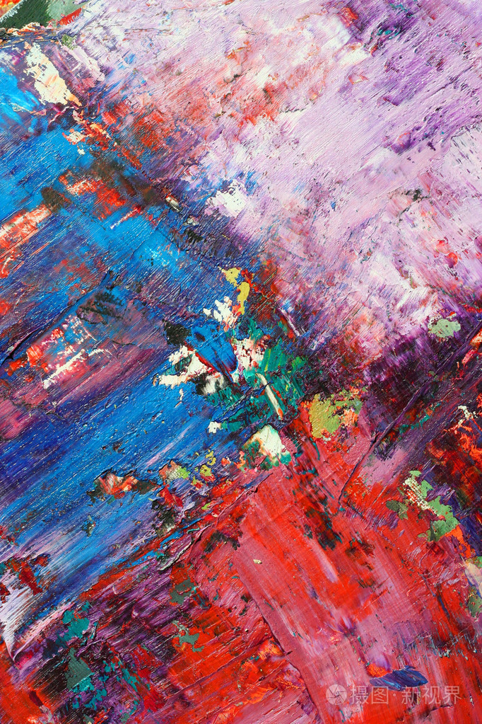 在画布上的抽象画