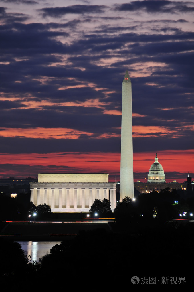 华盛顿 dc 天际线