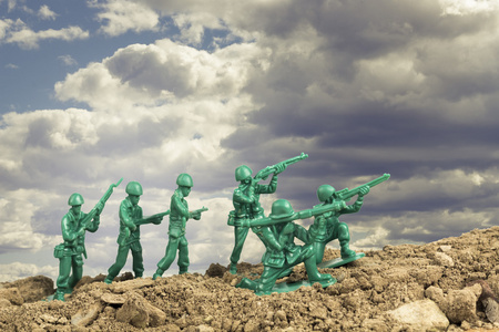 玩具士兵战争照片