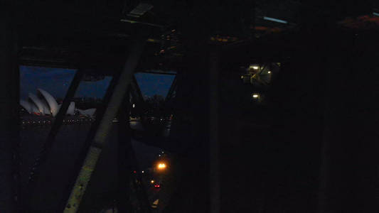 悉尼海港大桥夜景, 鸟瞰图