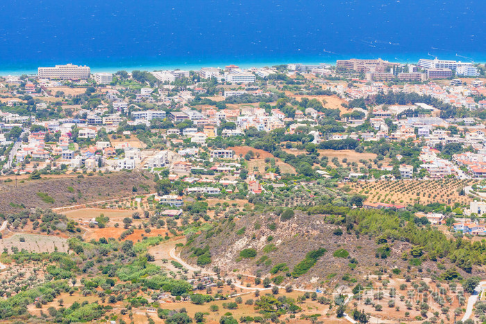 希腊罗德岛的景观