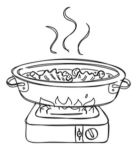 涮鸭肠图片-涮鸭肠素材-涮鸭肠插画-摄图新视界