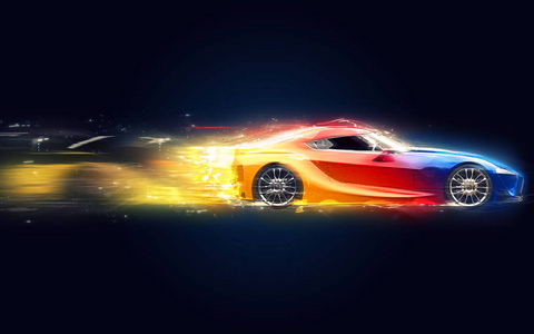 典雅多色超级跑车-starglow 径照片