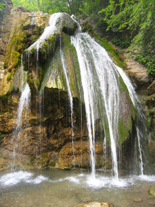 瀑布 dgurdgur，克里米亚 乌克兰
