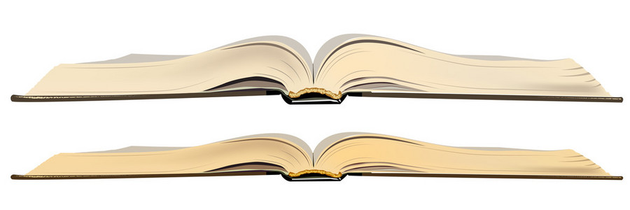 设置打开的书打开办公室桌上的书手绘中的可爱的家庭本打开的书从平板