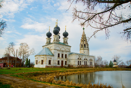 Voskresenskaya Church.Kostroma 地区。俄罗斯