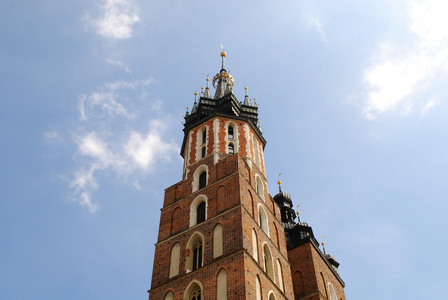 mariacki 教会在克拉科夫的塔