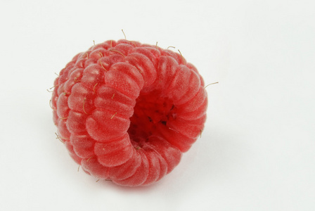 关闭一个单一的覆盆子Rubusidaeus