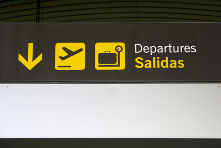 机场指示牌