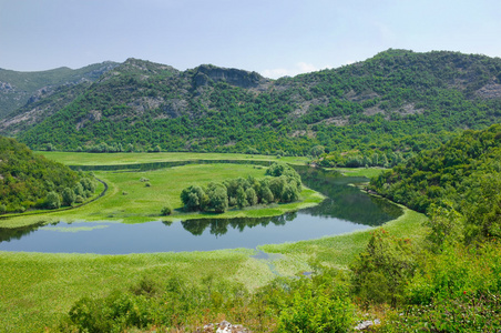 Crnojevica 河是斯卡达尔湖 黑山的一条支流
