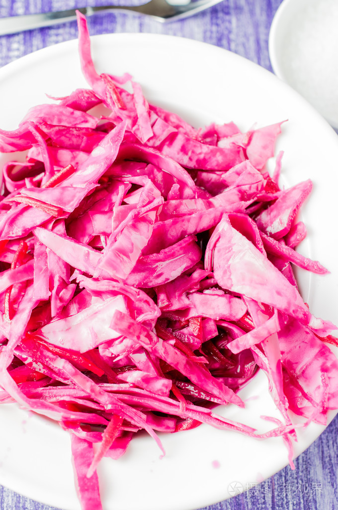 酸菜,凉拌卷心菜红色