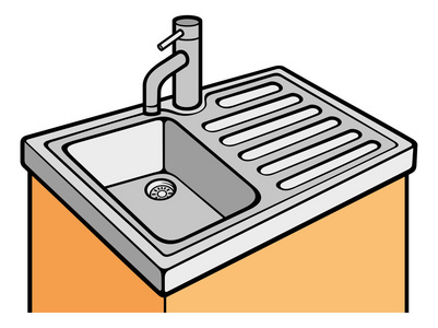 水槽下水口图片